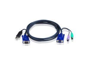 ATEN 10 Ft Ps2 To USB Intel Kvm Cbl - 2L5503UP ATEN 10 Ft Ps2 To USB Intel Kvm Cbl - 2L5503UP
