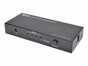 TRIPP LITE 4-PORT HDMI SWITCH FOR VIDEO & AUDIO 4K X 2K UHD 60 HZ W REMOTE - B119-004-UHD TRIPP LITE 4-PORT HDMI SWITCH FOR VIDEO & AUDIO 4K X 2K UHD 60 HZ W REMOTE - B119-004-UHD
