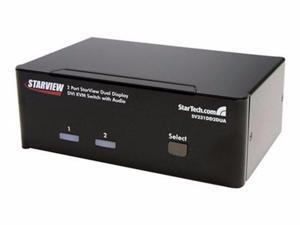 STARTECH 2 Port Dual Dvi Usb Kvm Switch W/ Audio & Usb Hub - Kvm / Audio / Usb Switch - 2 Ports - Desktop - SV231DD2DUA STARTECH 2 Port Dual Dvi Usb Kvm Switch W/ Audio & Usb Hub - Kvm / Audio / Usb Switch - 2 Ports - Desktop - SV231DD2DUA
