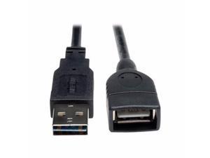 Tripp Lite Universal Reversible USB 2.0 Hi-Speed Extension Cable - USB extension cable - 10 ft - UR024-010 Tripp Lite Universal Reversible USB 2.0 Hi-Speed Extension Cable - USB extension cable - 10 ft - UR024-010