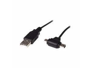 Usb To Micro Usb And Mini Usb Combo Cable - Usb Cable - 3 Ft - USBHAUBMB3 Usb To Micro Usb And Mini Usb Combo Cable - Usb Cable - 3 Ft - USBHAUBMB3