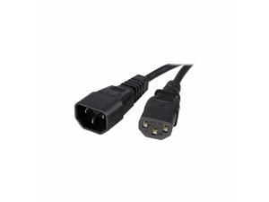 Startech 14 Awg Computer Power Cord Extension - C14 To C13 - Power Extension Cable (125 Vac) - 10 Ft - PXT1001410 Startech 14 Awg Computer Power Cord Extension - C14 To C13 - Power Extension Cable (125 Vac) - 10 Ft - PXT1001410