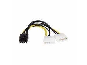 Lp4 To 8 Pin Pci Express Video Card Power Cable Adapter - Power Adapter - 6 In - LP4PCIEX8ADP Lp4 To 8 Pin Pci Express Video Card Power Cable Adapter - Power Adapter - 6 In - LP4PCIEX8ADP