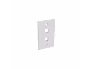 STARTECH.COM DUAL OUTLET RJ45 UNIVERSAL WALL PLATE WHITE - WALL PLATE - PLATE2WH STARTECH.COM DUAL OUTLET RJ45 UNIVERSAL WALL PLATE WHITE - WALL PLATE - PLATE2WH