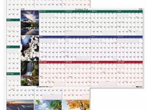 House of Doolittle Earthscapes 100% Recycled Nature Scenes Reversible/Erasable Yearly Wall Calendar - HOD3930 House of Doolittle Earthscapes 100% Recycled Nature Scenes Reversible/Erasable Yearly Wall Calendar - HOD3930