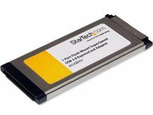 1x Flush Mount ExpressCard USB 3 Card - ECUSB3S11 1x Flush Mount ExpressCard USB 3 Card - ECUSB3S11