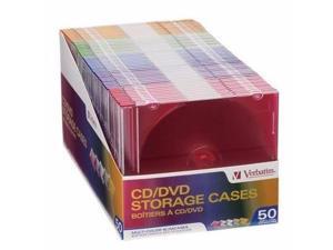 Color Cd Dvd Slim Cases 50pk - 94178 Color Cd Dvd Slim Cases 50pk - 94178