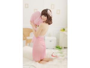 Demarkt New Stylish Sexy Women's Halter lace bow sexy sleepwear Lingerie One Piece Bathrobe Sleepwear Nightwear - Pink Demarkt New Stylish Sexy Women's Halter lace bow sexy sleepwear Lingerie One Piece Bathrobe Sleepwear Nightwear - Pink
