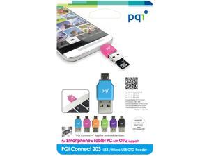 PQI Connect 203, PQI Connect 203, Micro USB OTG / USB Card reader for Micro SD card
The Best micro SD card reader Companion for Smart Phone & Tablet PQI Connect 203, PQI Connect 203, Micro USB OTG / USB Card reader for Micro SD card
The Best micro SD card reader Companion for Smart Phone & Tablet