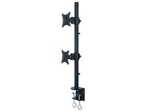 Dual LCD Monitor Desk Mount Stand Heavy Duty Stacked, Holds Vertical 2 Screens up to 27" (By VIVO) STAND-V002T Dual LCD Monitor Desk Mount Stand Heavy Duty Stacked, Holds Vertical 2 Screens up to 27" (By VIVO) STAND-V002T