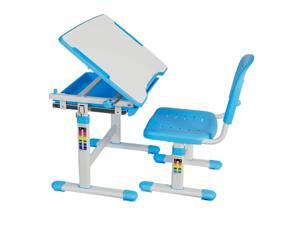 VIVO Height Adjustable Childrens Desk & Chair Kids Interactive Work Station Blue VIVO Height Adjustable Childrens Desk & Chair Kids Interactive Work Station Blue