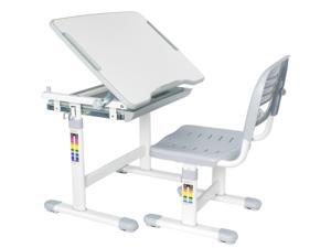 VIVO Height Adjustable Childrens Desk & Chair Kids Interactive Work Station Grey VIVO Height Adjustable Childrens Desk & Chair Kids Interactive Work Station Grey