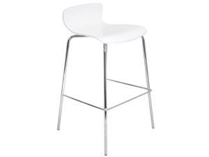 Lumisource Bentwood Stacker Barstool In White Lumisource Bentwood Stacker Barstool In White