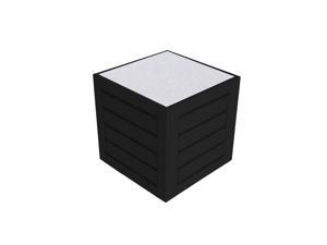 Eagle One Berlin Side Table (Lucite Lux Inlay Top) In Black Eagle One Berlin Side Table (Lucite Lux Inlay Top) In Black