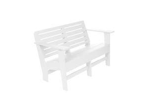 Eagle One Berlin 4 Foot Love Seat In White Eagle One Berlin 4 Foot Love Seat In White