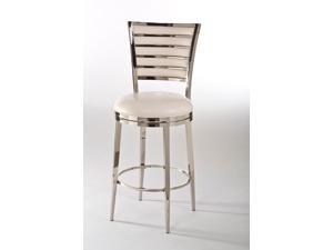 Hillsdale Rouen Swivel Stool in Shiny Nickel - 26 Inch Hillsdale Rouen Swivel Stool in Shiny Nickel - 26 Inch