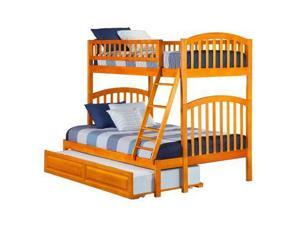 Atlantic Richland Bunk Bed in Caramel Latte - Twin over Full|Raised Panel Bed Dr Atlantic Richland Bunk Bed in Caramel Latte - Twin over Full|Raised Panel Bed Dr