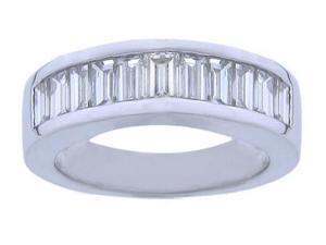 2.00 ct Ladies Baguette Cut Diamond Wedding Band in Channel Se in 14 kt White Gold 2.00 ct Ladies Baguette Cut Diamond Wedding Band in Channel Se in 14 kt White Gold