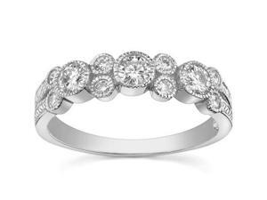 1.00 ct Ladies Round Cut Diamond Wedding Band Ring In Bezel Settingin Platinum 1.00 ct Ladies Round Cut Diamond Wedding Band Ring In Bezel Settingin Platinum