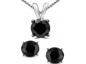 Genuine 5.25 Cttw Black Spinel Set In Sterling Silver Genuine 5.25 Cttw Black Spinel Set In Sterling Silver