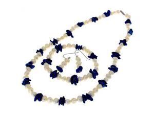Genuine Baroque Freshwater Cultured Pearl Set in Sterling Silver Genuine Baroque Freshwater Cultured Pearl Set in Sterling Silver