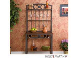 Holly & Martin Rockford Baker's Rack with Wine Storage Holly & Martin Rockford Baker's Rack with Wine Storage