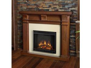 Porter Electric Fireplace in Walnut Porter Electric Fireplace in Walnut