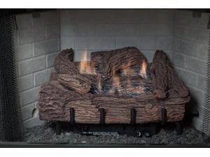 24 Inch Palmetto Oak 6-Piece Log Set & LP Millivolt Control Burner 24 Inch Palmetto Oak 6-Piece Log Set & LP Millivolt Control Burner