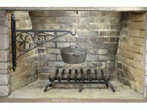 24'' Wrought Iron Fireplace Crane 24'' Wrought Iron Fireplace Crane