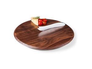 Solstice Black Walnut Cutting Board and Cheese Knife Set-Black Walnut Solstice Black Walnut Cutting Board and Cheese Knife Set-Black Walnut