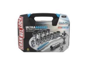 CHANNELLOCK 39100 Socket Set, SAE and Metric, 16 pcs. CHANNELLOCK 39100 Socket Set, SAE and Metric, 16 pcs.