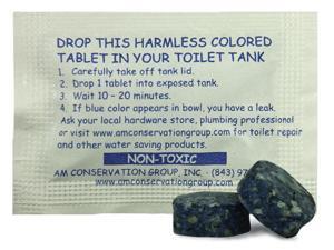 Leak Detection Dye Tablets Leak Detection Dye Tablets