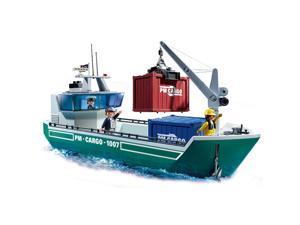Playmobil Cargo Ship With Loading Crane #zCL Playmobil Cargo Ship With Loading Crane #zCL