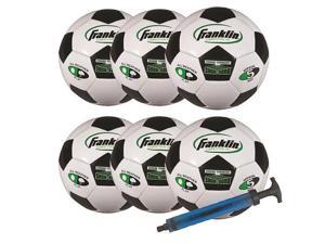Franklin Sports 6 - Pack Competition Size Soccer Ball With Pump - Size 5 Franklin Sports 6 - Pack Competition Size Soccer Ball With Pump - Size 5