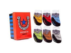 Trumpette Boys 6 Pack Duke's Cowboy Boot Socks- 0-12 Months Trumpette Boys 6 Pack Duke's Cowboy Boot Socks- 0-12 Months