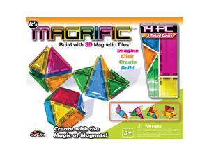 Magrific 3D Magnetic Tiles Building Set - 14 Piece Magrific 3D Magnetic Tiles Building Set - 14 Piece