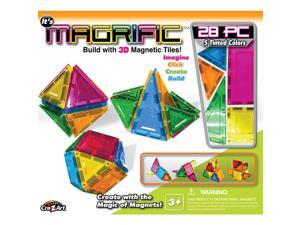 Magrific Magnetic Tiles Building Set - 28 Piece Generic Color Magrific Magnetic Tiles Building Set - 28 Piece Generic Color