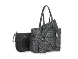 Carter's Studio Diaper Bag with Removable Stroller Tote - Black/Grey Carter's Studio Diaper Bag with Removable Stroller Tote - Black/Grey