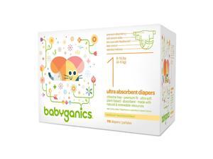 Babyganics Value Box of Diapers Size 1 - 116 Count Babyganics Value Box of Diapers Size 1 - 116 Count