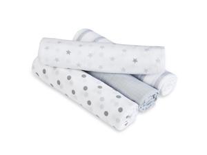 aden by aden anais swaddleplus 4 Pack - Dove aden by aden anais swaddleplus 4 Pack - Dove