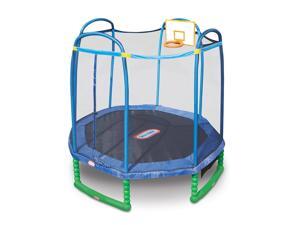 Little Tikes 10 Foot Sports Trampoline with Enclosure and Basketball Hoop Little Tikes 10 Foot Sports Trampoline with Enclosure and Basketball Hoop