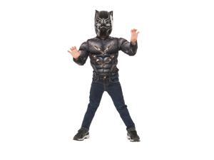 Marvel Civil War Captain America Black Panther Chest Shirt - Child Size 4-6 Marvel Civil War Captain America Black Panther Chest Shirt - Child Size 4-6