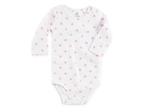 aden by aden anais White Allover Pink Star Printed Long Sleeve Lap 9-12 MONTHS aden by aden anais White Allover Pink Star Printed Long Sleeve Lap 9-12 MONTHS