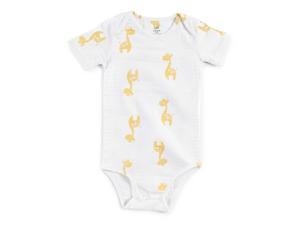 aden by aden anais Neutral White with Yellow Giraffe Allover 9-12 MONTHS aden by aden anais Neutral White with Yellow Giraffe Allover 9-12 MONTHS