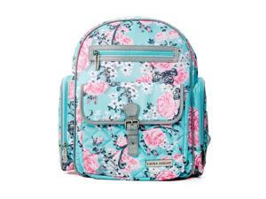 Laura Ashley 4-in-1 Rose Floral Dome Backpack Diaper Bag - Blue Laura Ashley 4-in-1 Rose Floral Dome Backpack Diaper Bag - Blue