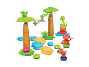 Battat Jungle Bristle Blocks Bucket Battat Jungle Bristle Blocks Bucket