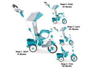 Little Tikes Perfect Fit 4-in-1 Trike - Easy Adjustable Seat, Teal Little Tikes Perfect Fit 4-in-1 Trike - Easy Adjustable Seat, Teal