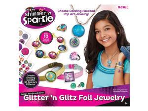 Cra-Z-Art Shimmer 'N Sparkle Glitter 'N Glitz Foil Jewelry Craft Kit Cra-Z-Art Shimmer 'N Sparkle Glitter 'N Glitz Foil Jewelry Craft Kit