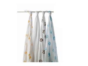 aden by aden anais Swaddleplus 4-Pack - Safari Friends aden by aden anais Swaddleplus 4-Pack - Safari Friends