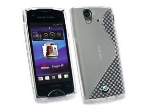 Kit Me Out USA TPU Gel Case + Screen Protector with MicroFibre Cleaning Cloth for Sony Ericsson Xperia Ray (ST-18i) - Clear S Wave Pattern Kit Me Out USA TPU Gel Case + Screen Protector with MicroFibre Cleaning Cloth for Sony Ericsson Xperia Ray (ST-18i) - Clear S Wave Pattern
